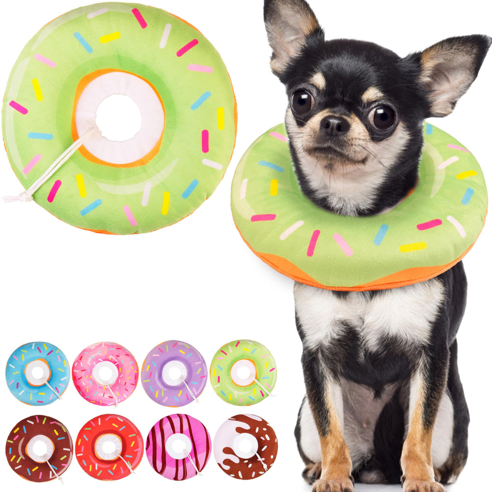 Collar WONONE donut suave para gatos, ideal tras cirugía para mayor comodidad.