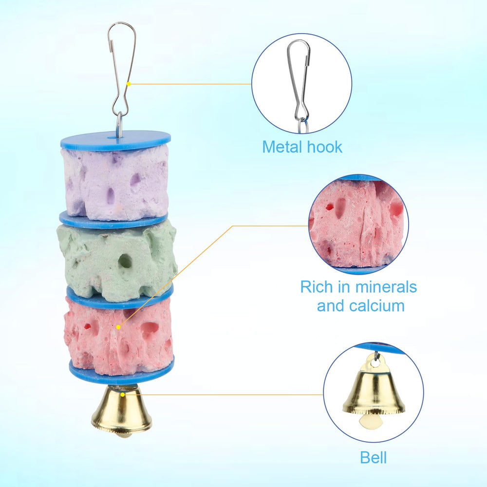 Wontee calcio para aves: aves masticando para dientes sanos.