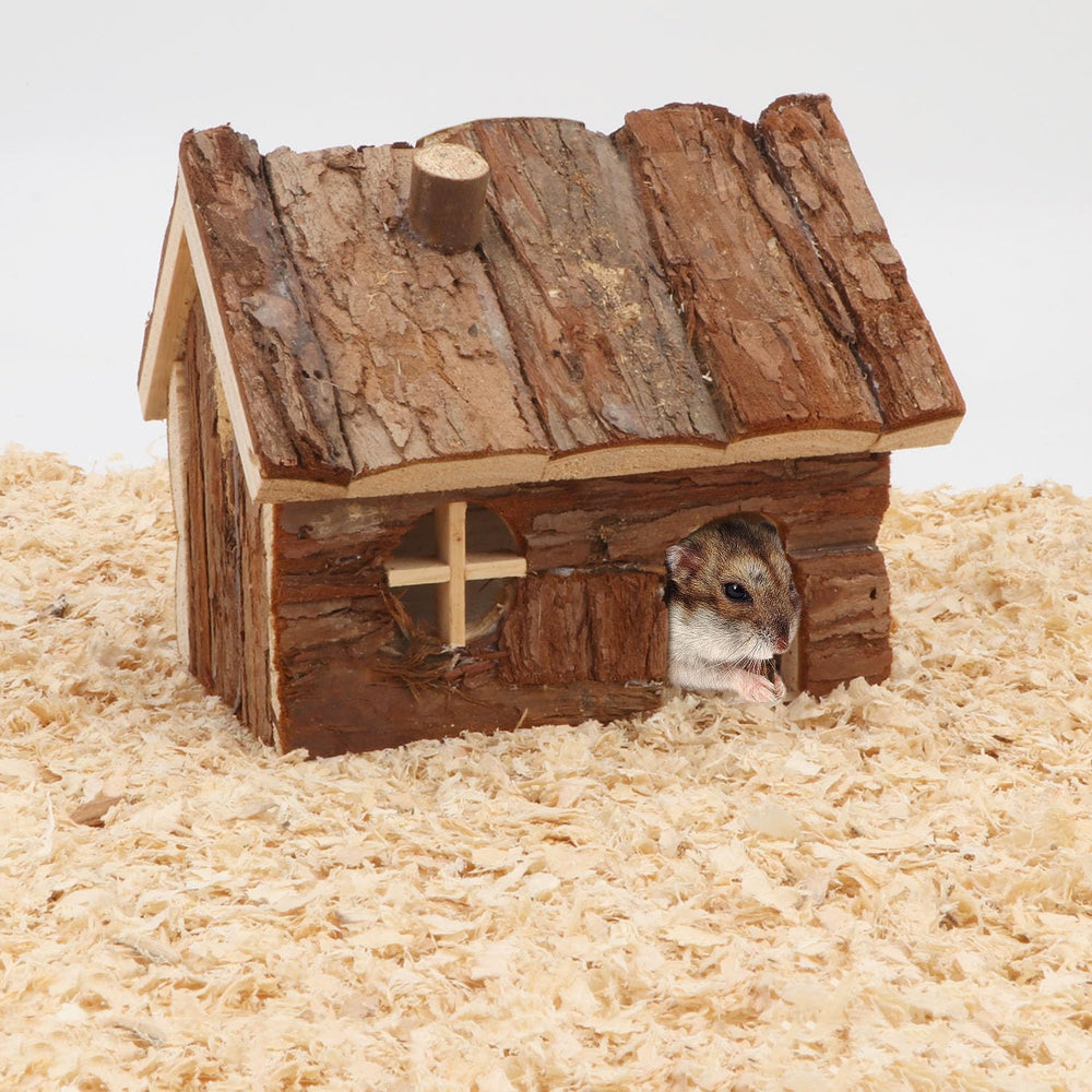 Wontee hogar hamster madera: dimensiones, se adapta a hamsters enanos.