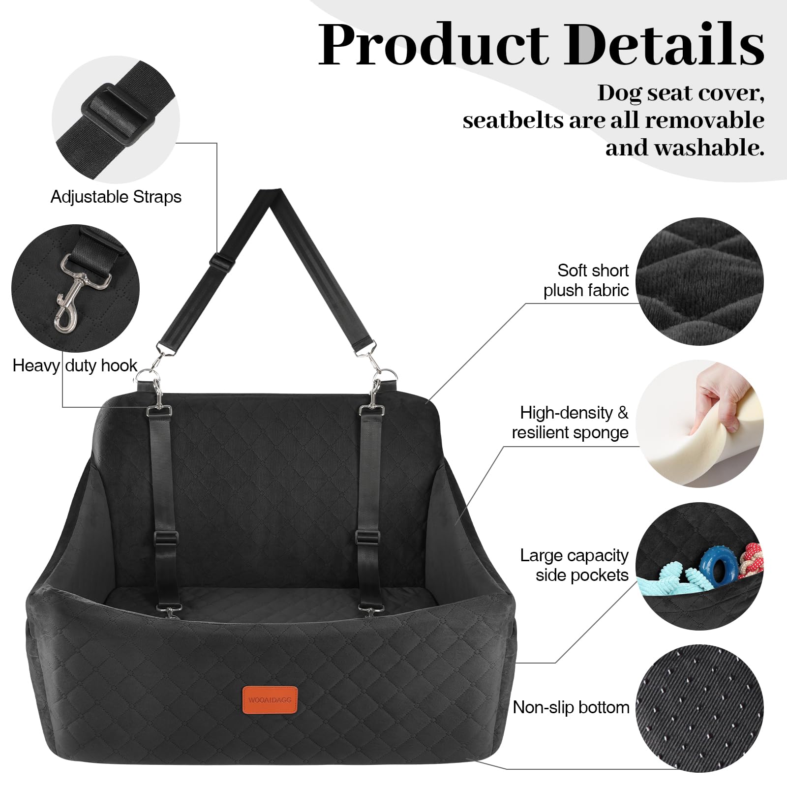Wooaidagg funda lavable y espuma de memoria para comodidad
