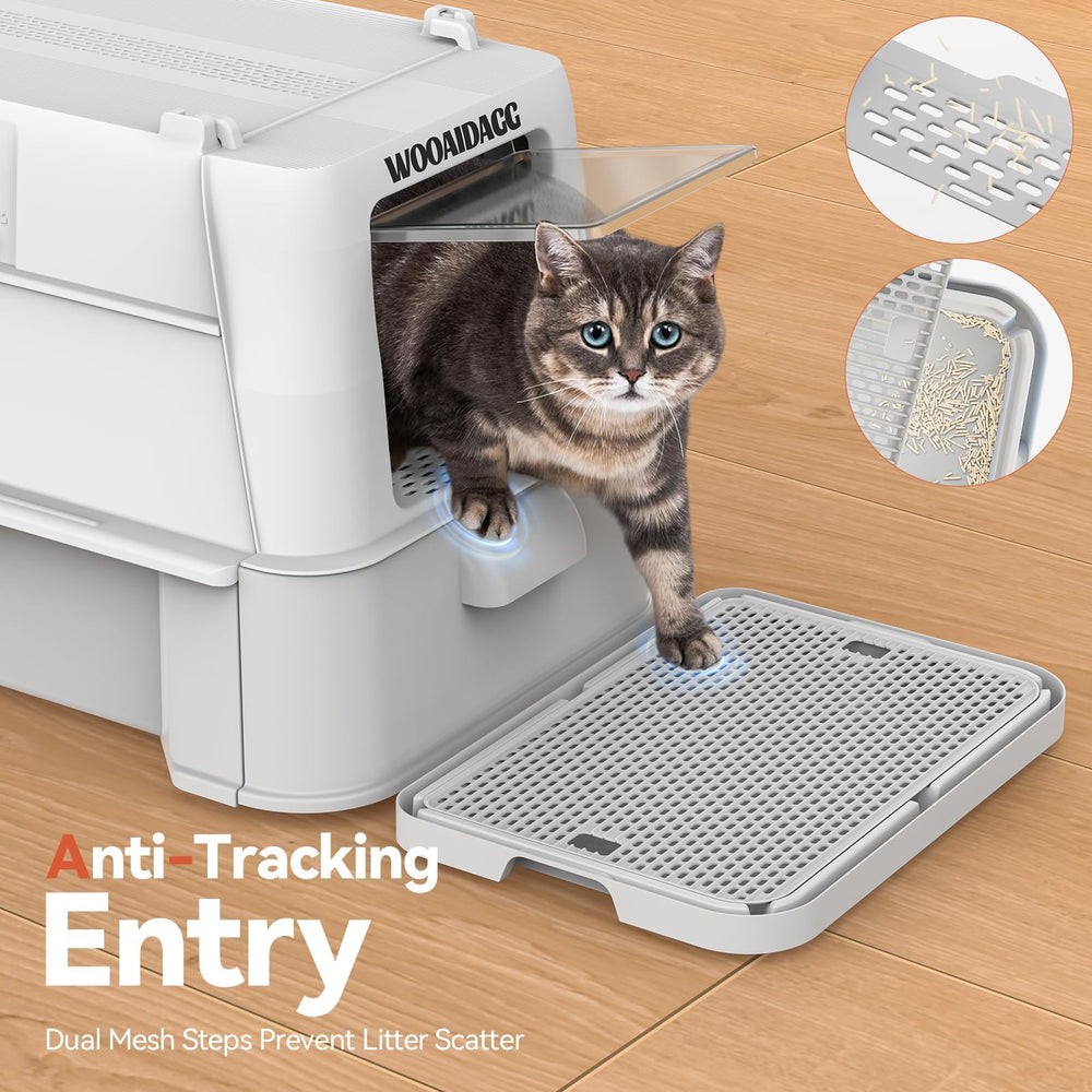 Wooaidagg medidas-xl 25x17x16pulgadas, apta para gatos de todas las tallas.