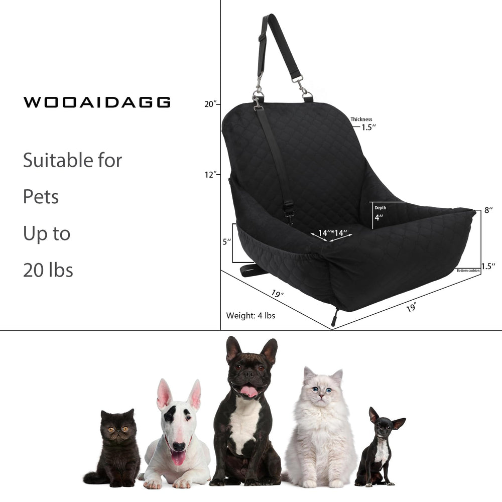 Wooaidagg tapizado-terciopelo-suave experiencia premium para tu mascota en el viaje