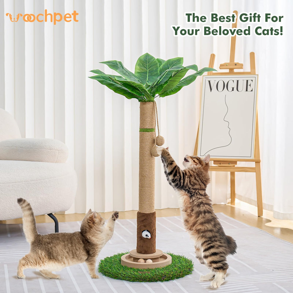 Woochpet arbol-gato-interior-durable: diseño estable para uso diario.