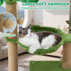 Woochpet 37 arbol gatos hamaca descanso acolchado para relajarse