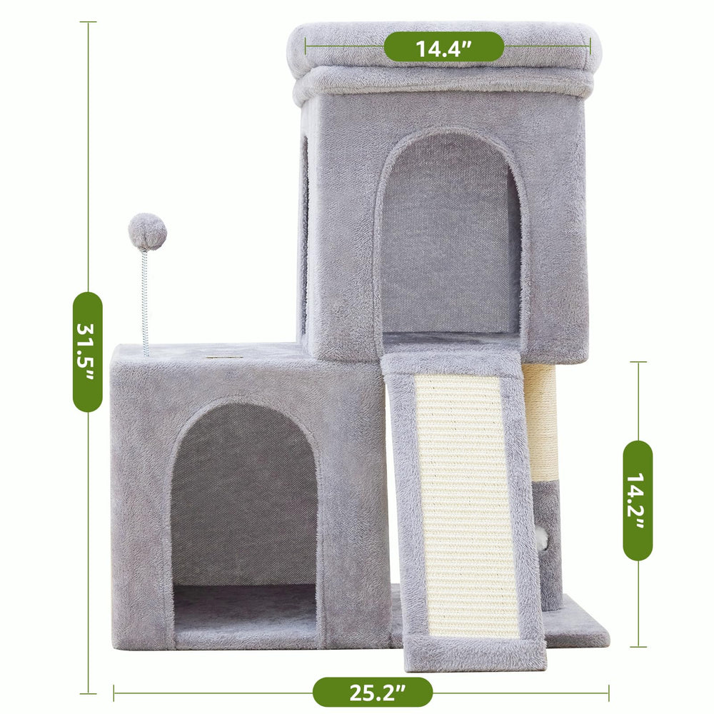 Plataforma de observación 360 grados en gris claro de Woochpet