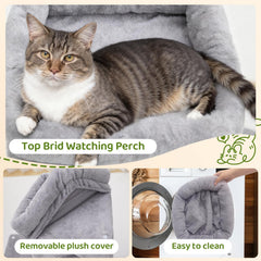 Postes de sisal naturales Woochpet en gris claro para rascar