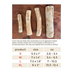 Woodies Dog Chews juego exterior con cuerda de coco para sesiones entretenidas.