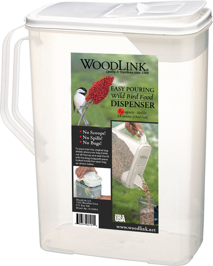 Woodlink SC8QT, contenedor duradero de almacenamiento de 8 cuartos para semillas o comida de mascotas