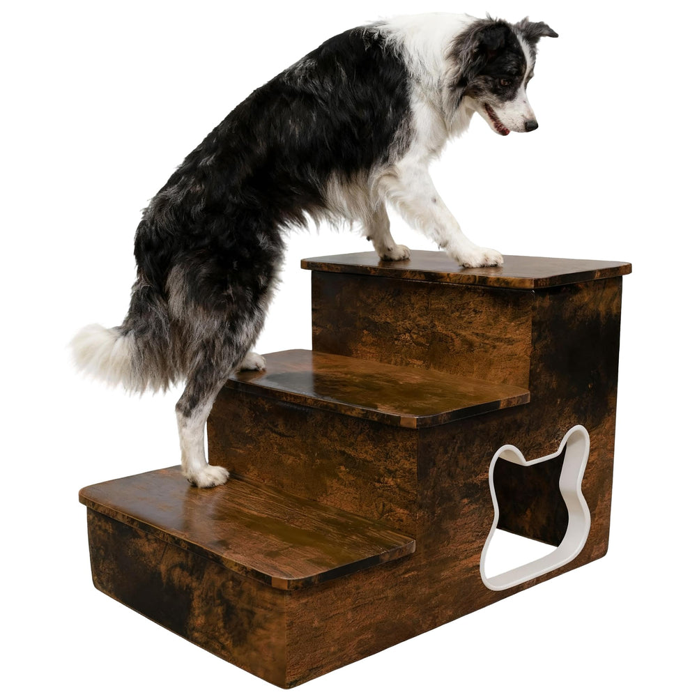 Woodsfeish escalera para perros grandes en cama alta, soporte estable para subir
