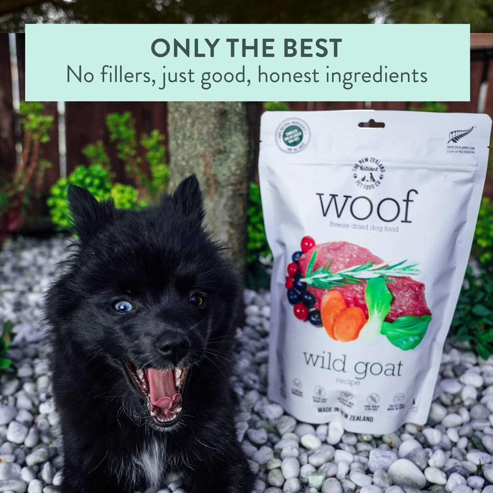 Premio sabroso de Woof para entrenamiento y refuerzo positivo.