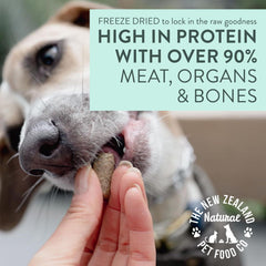 WOOF ingredientes naturales con superalimentos para perros sanos.