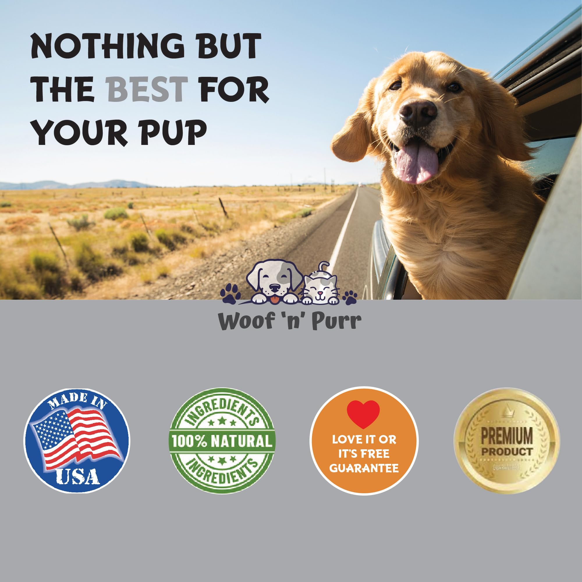 Woof 'n' Purr Zinc para perros, posible refuerzo inmune y bienestar general.