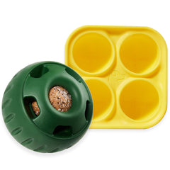 WOOF Pupsicle con bandeja de silicona para golosinas, juego limpio y sin desorden.