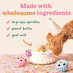 WOOF Pupsicle Cumpleaños recargas pre-hechas para juego fácil y limpio.