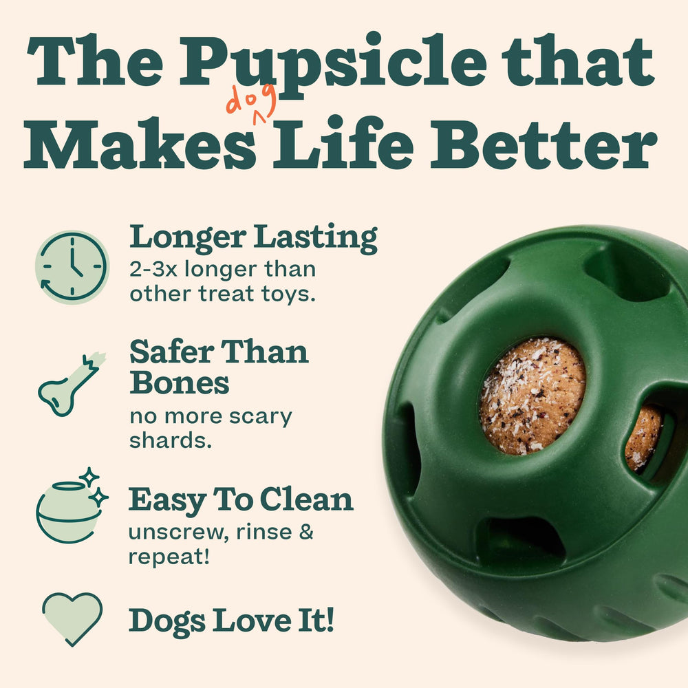 WOOF Pupsicle, relleno fácil para golosinas caseras y saludables.