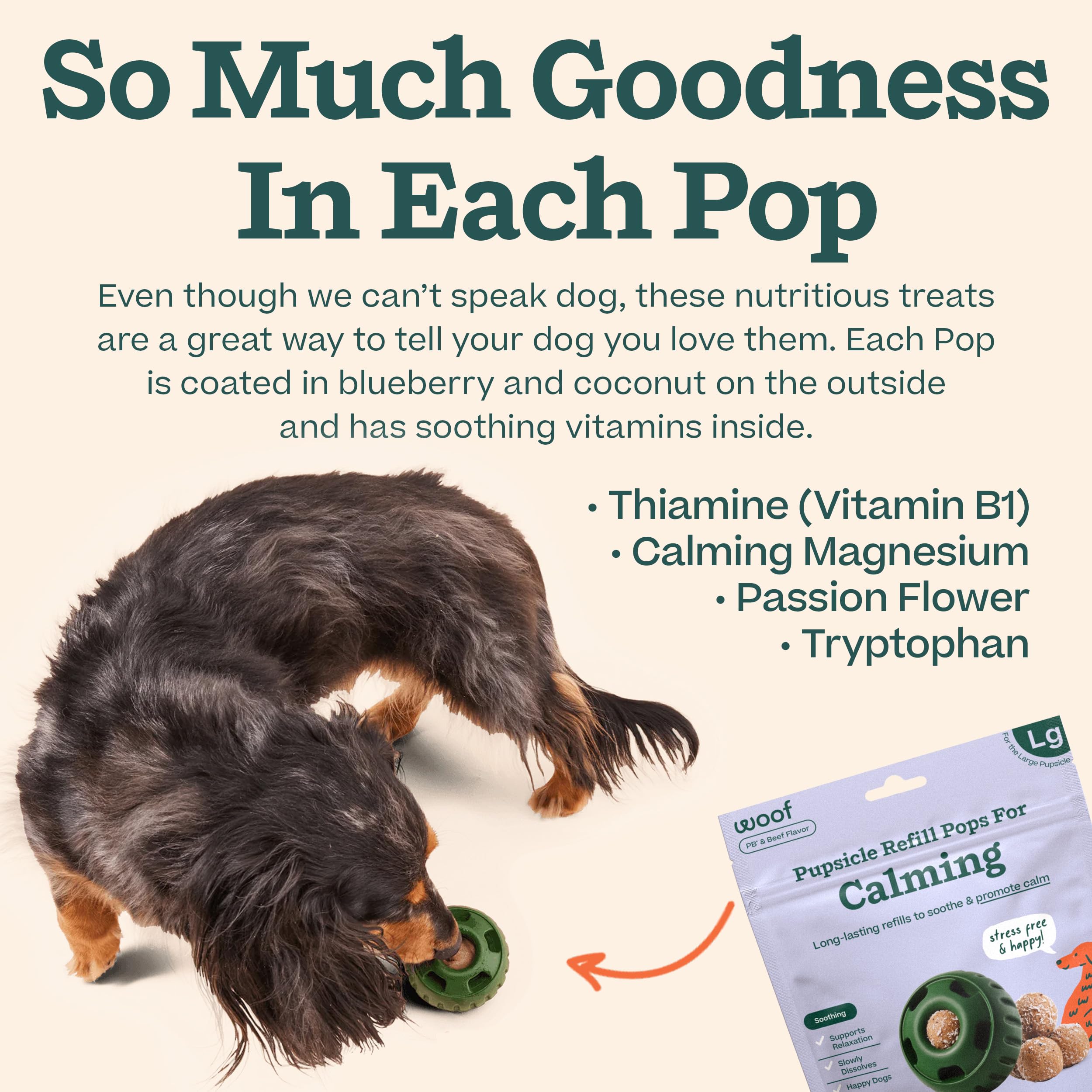 WOOF Pupsicle pop para aventuras en movimiento.