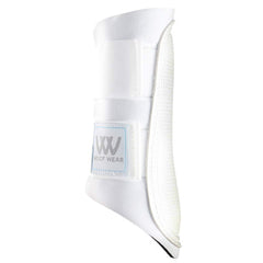 Woof Wear Botas de cepillado medianas blancas para protección y ventilación durante entrenamientos