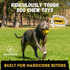 WoofBite Diseño resistente para mordidas potentes, perfecto para perros de razas grandes.