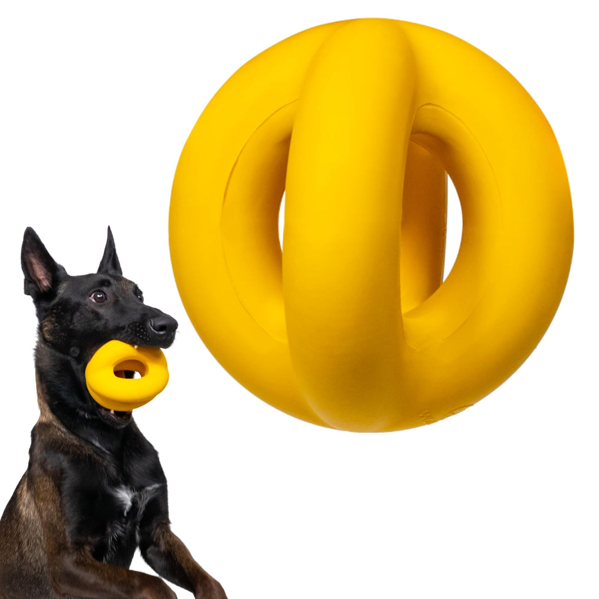 WoofBite Pelota Indestructible de 4 pulgadas para morder y jugar