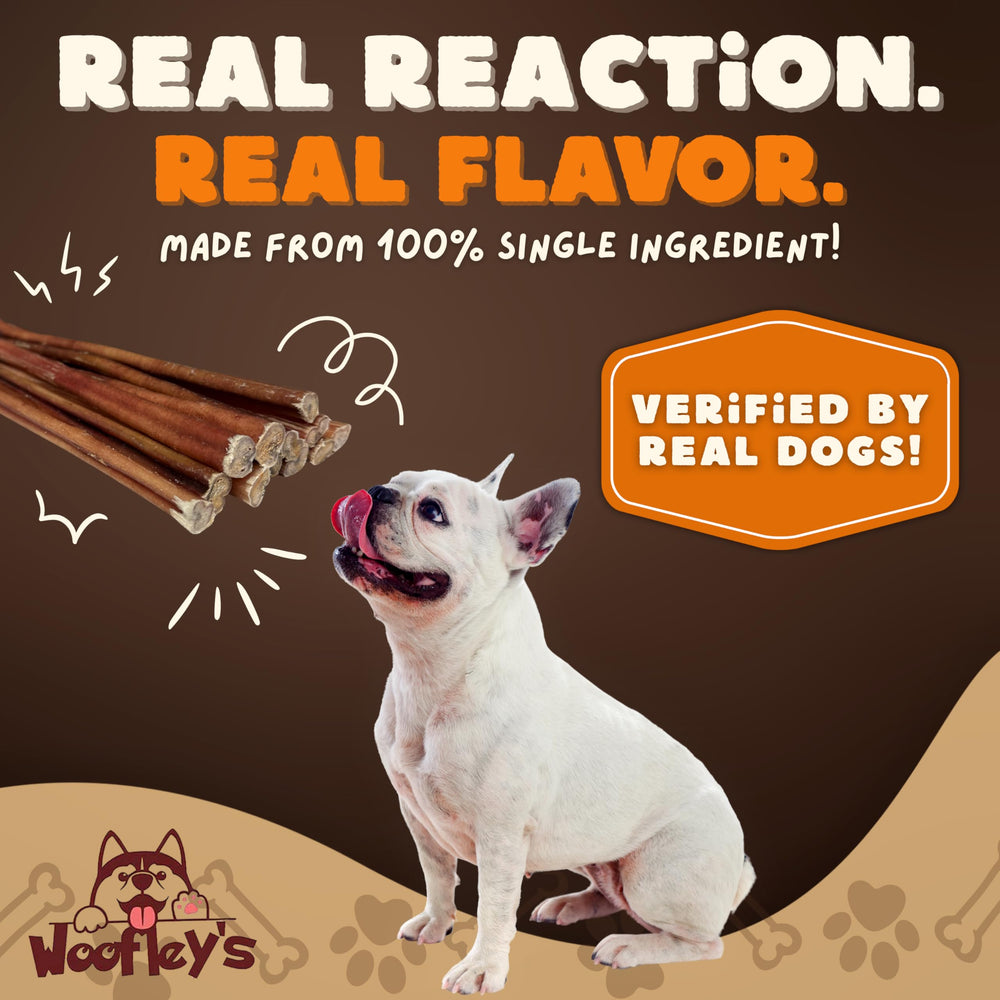 Sin químicos: Bully Sticks de Woofley's para masticar natural