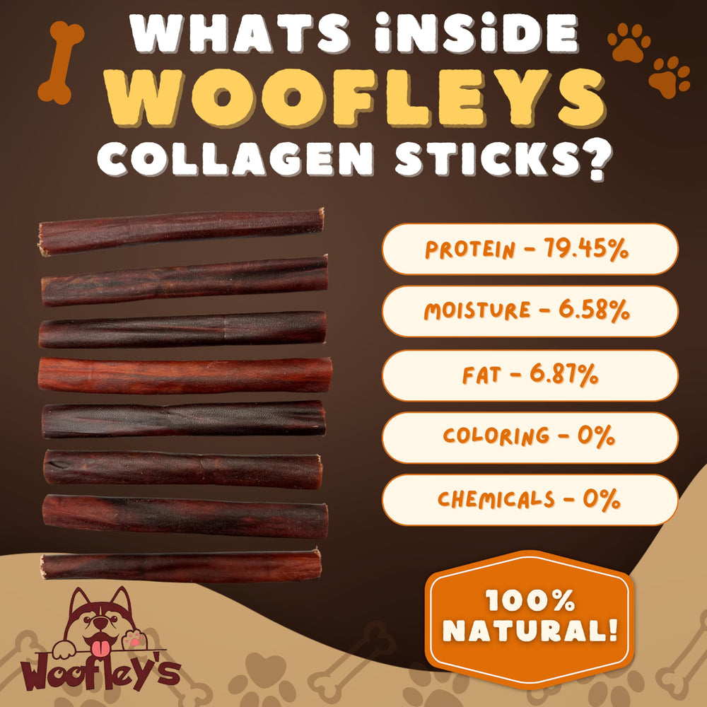 Woofley's empaque de 100 unidades, práctico para compartir entre varios perros.