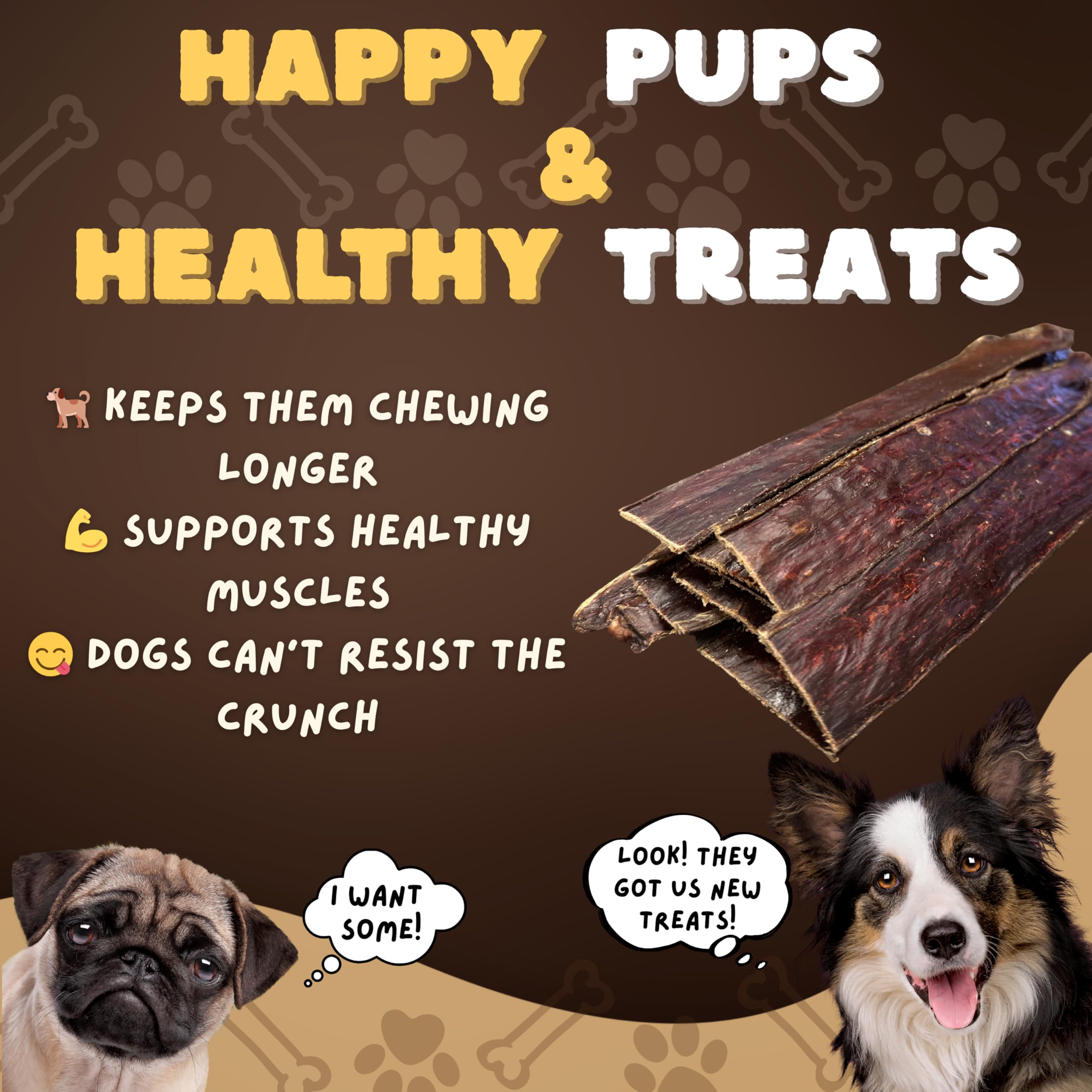 Woofley's palitos de esófago para perros, sin químicos ni aditivos para tranquilidad.