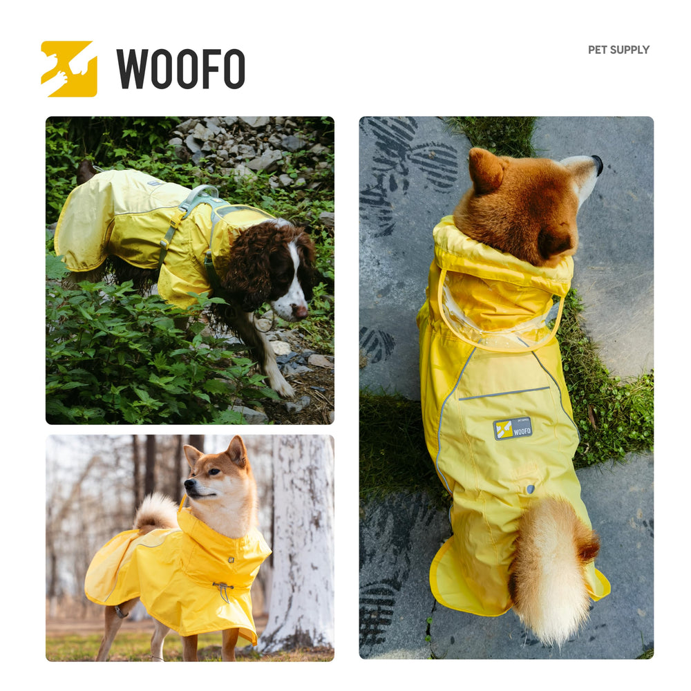 Poncho impermeable y ligero de WOOFO para movilidad sin restricciones.