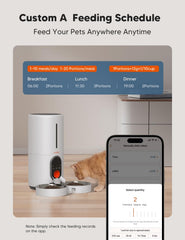 WOPET alimentador automático para dos gatos con divisor de comida
