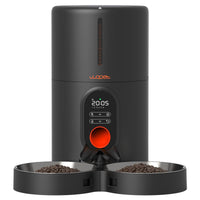 WOPET alimentador automático para dos gatos, conveniencia para hogares con varias mascotas.