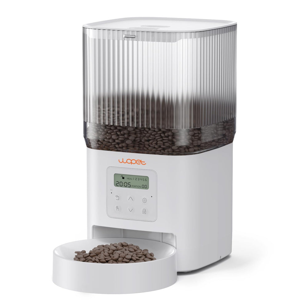 WOPET alimentador automático para gatos con 4L y control de porciones.