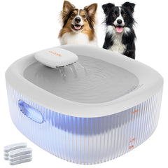 Bebedero WOPET para perros grandes, capacidad 6L, ideal para familias activas.