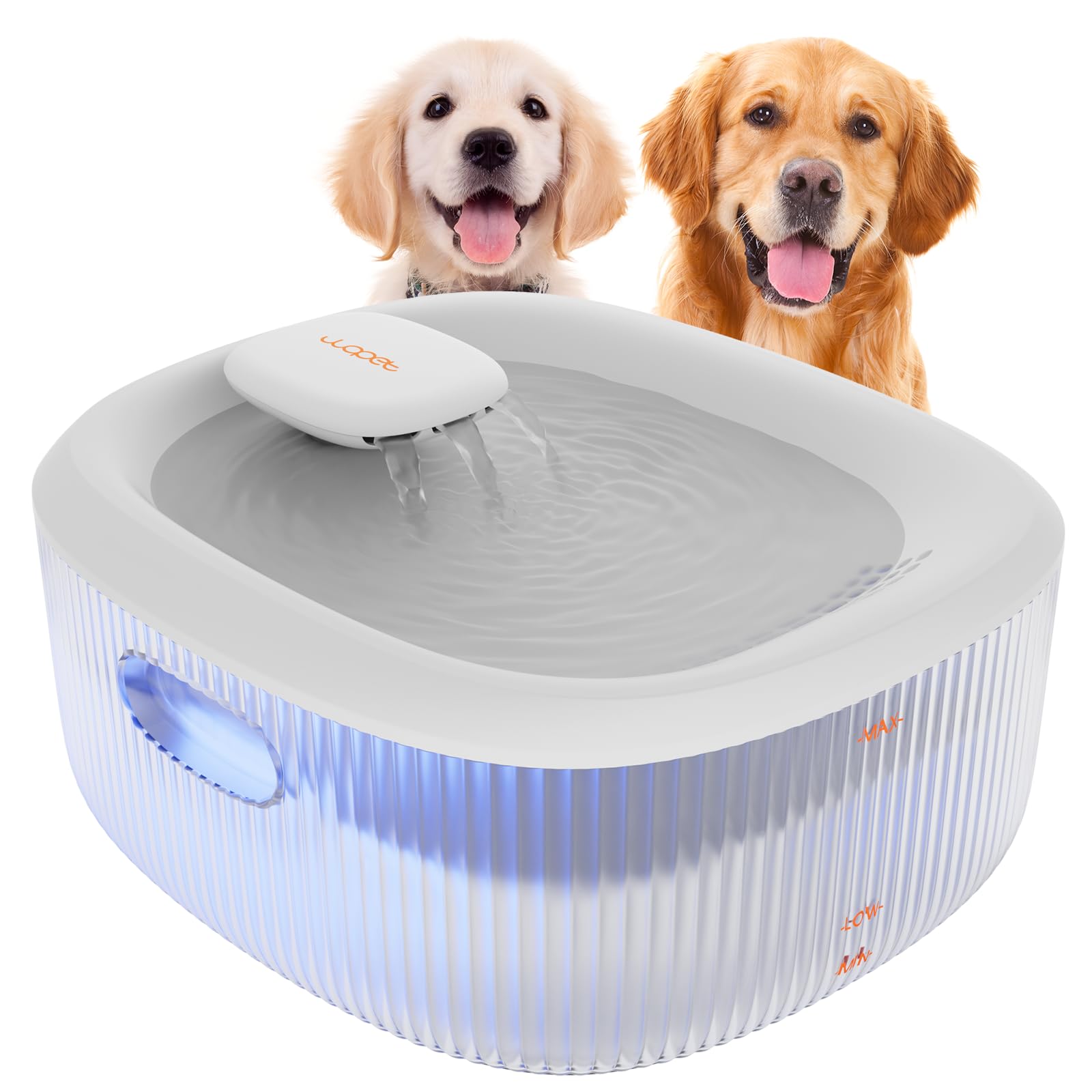 WOPET fuente-agua-perros-grandes-6l ofrece gran capacidad para varios perros.