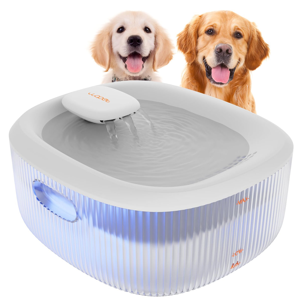 WOPET fuente-agua-perros-grandes-6l ofrece gran capacidad para varios perros.