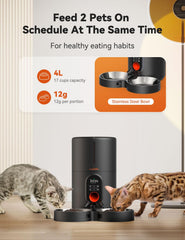 WOPET programación de comidas 1-6, planifica horarios para tus gatos.