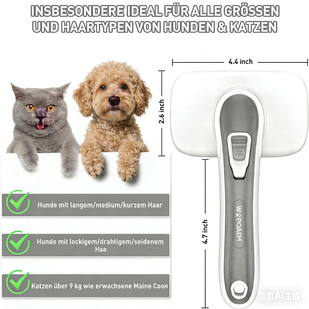 WOPQAEM apto para perros y gatos de pelo corto o largo