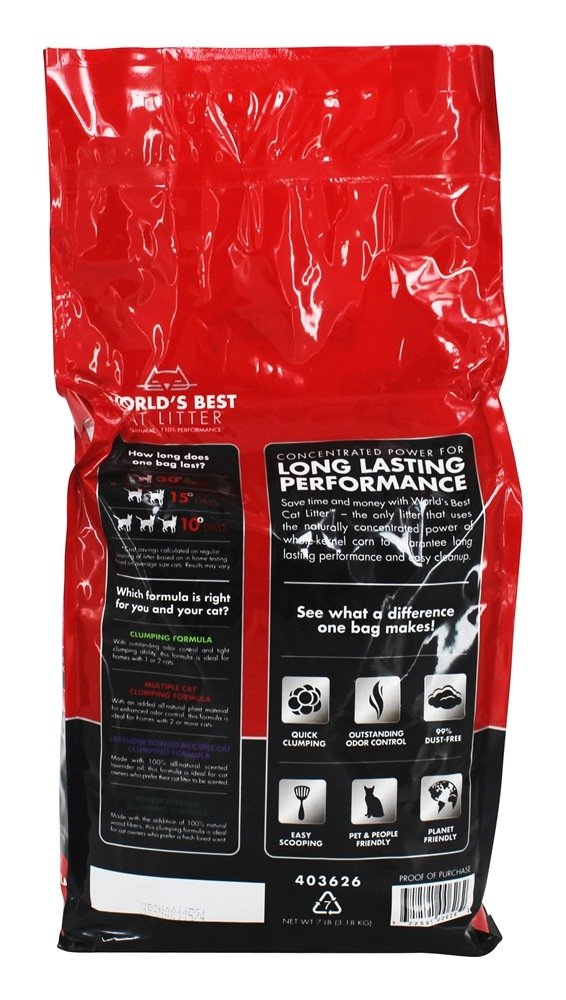 World's Best Cat Litter sin polvo ofrece una experiencia más limpia y respirable.