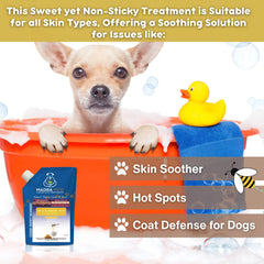 Madra Mor de Worldwide Nutrition, aplicación fácil para baño diario del perro