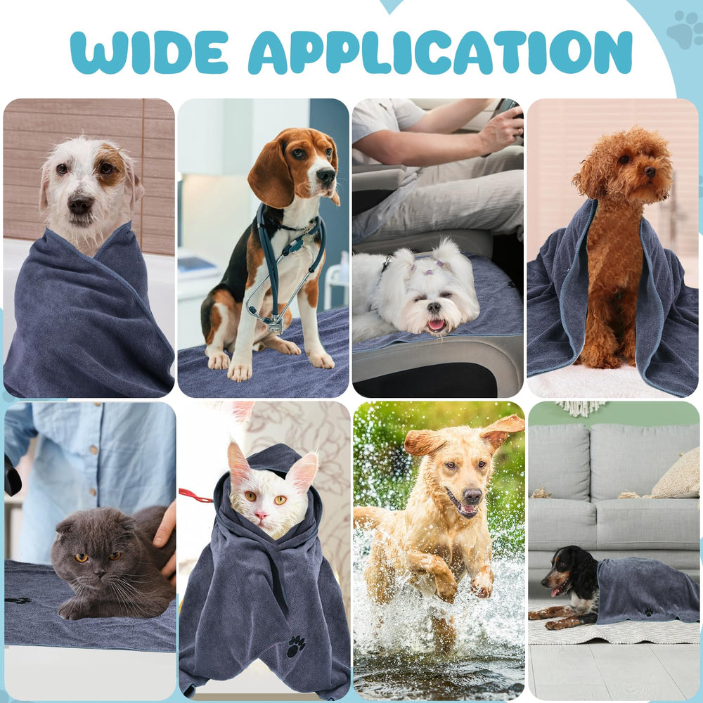 WOUSEDO: toalla de baño para perros, absorbe humedad y cuida la piel.