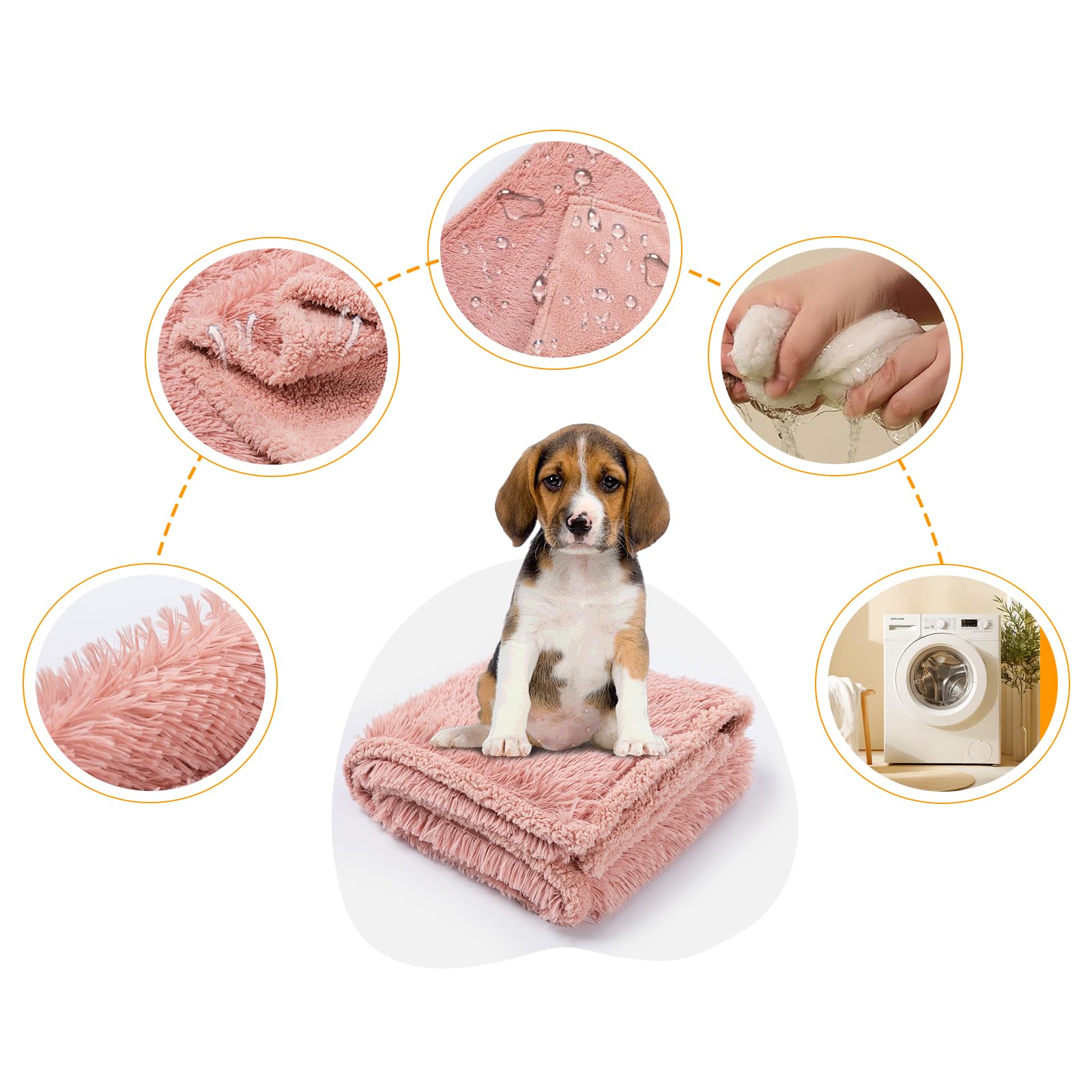 Wowchine manta ligera rosa, ideal para interiores y viajes con mascotas