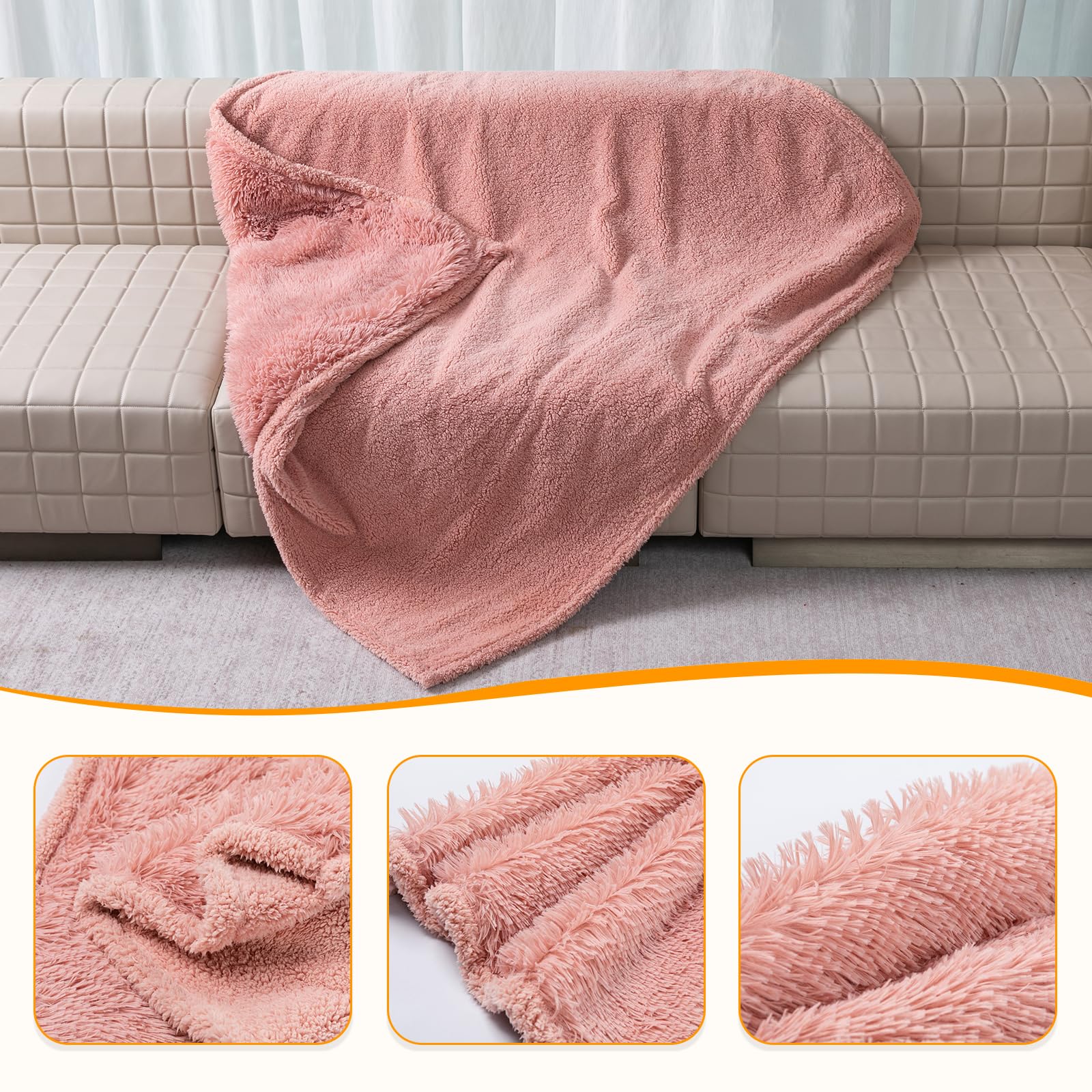 Wowchine manta protección muebles rosa, protege sofás y sillones de pelos y líquidos