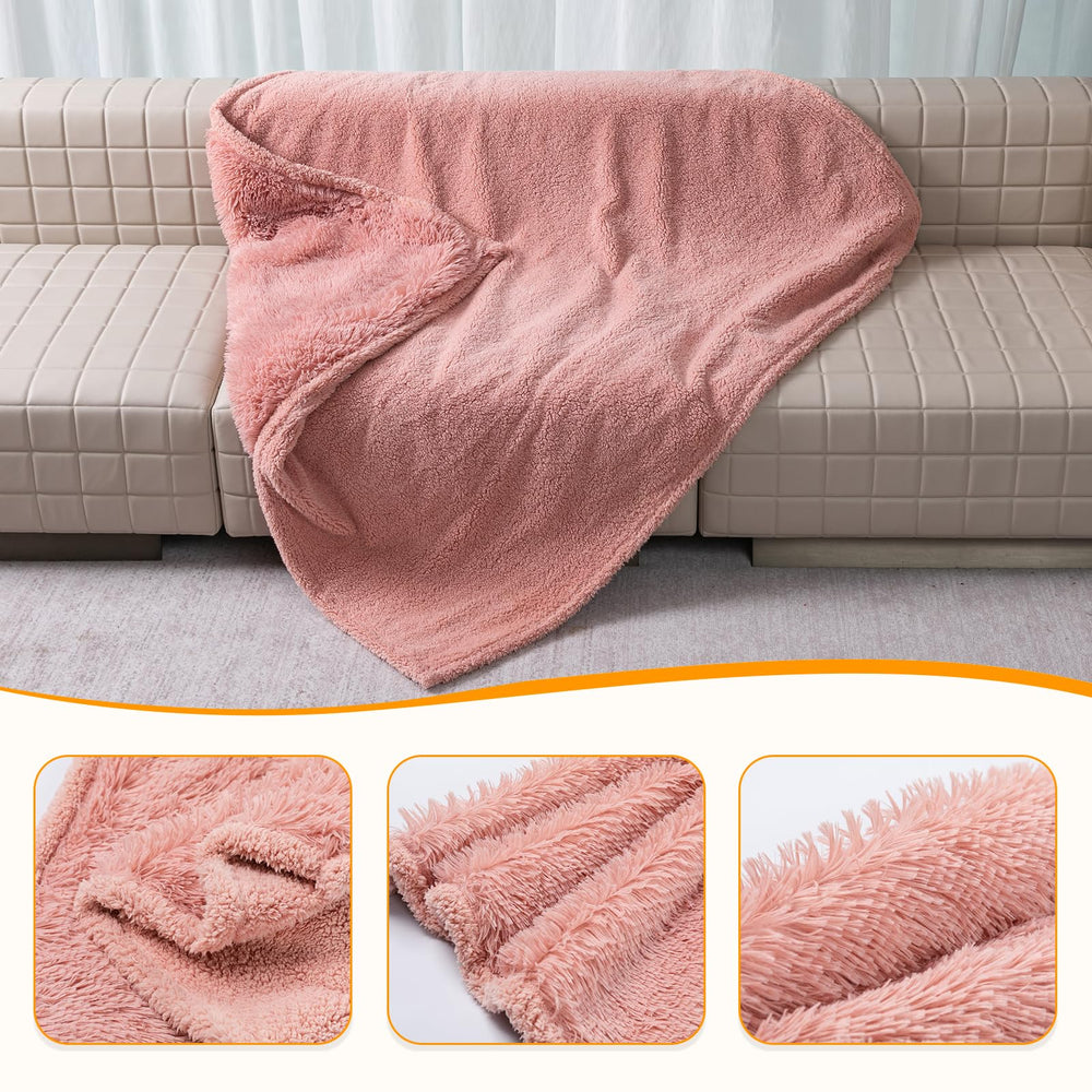 Wowchine manta protección muebles rosa, protege sofás y sillones de pelos y líquidos