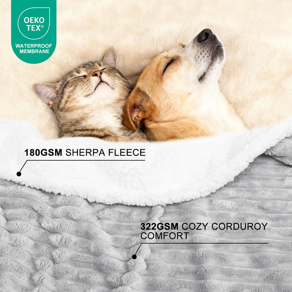 Wowohpet manta sherpa ultra suave brinda confort a tu mascota