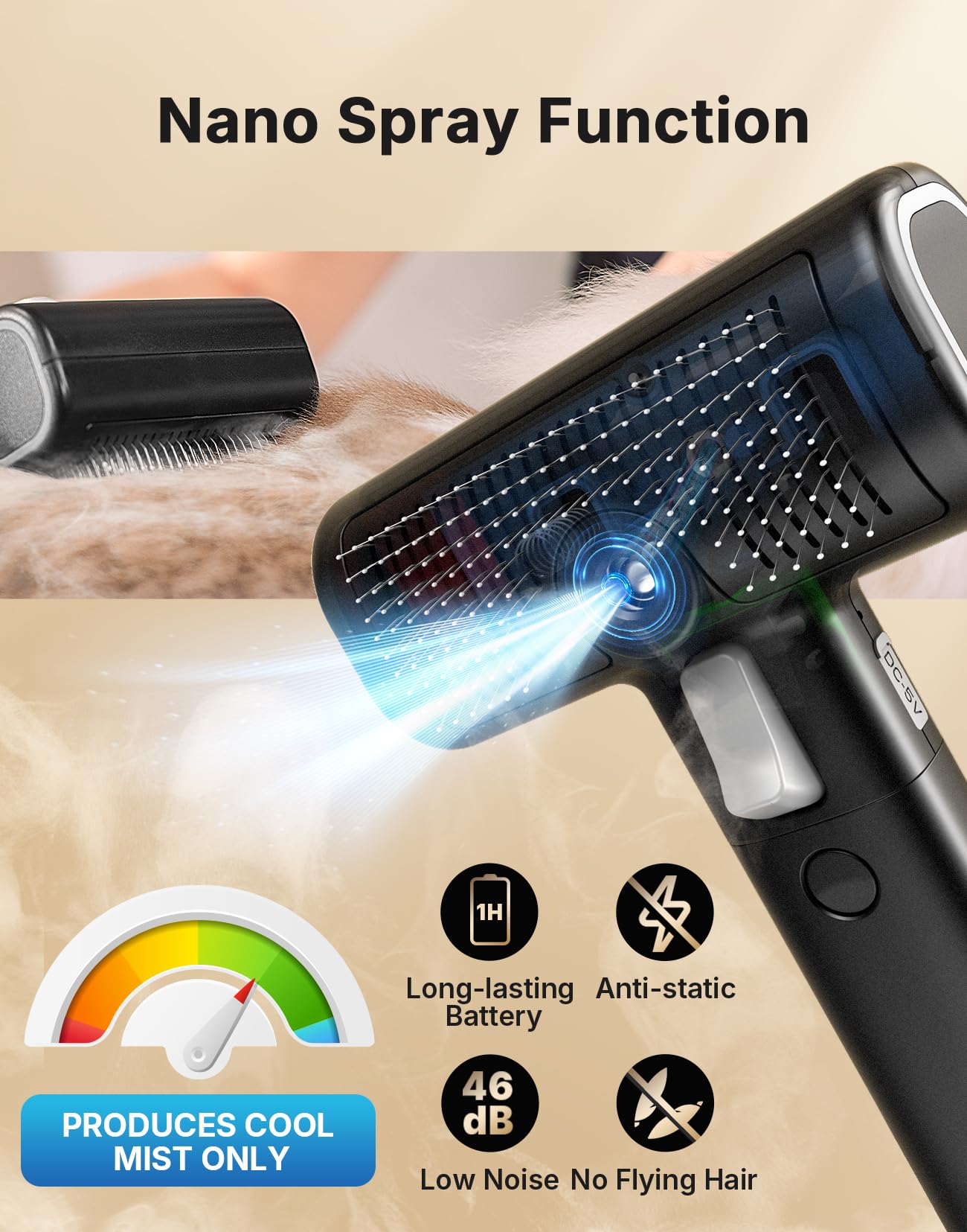 WOWOOFT PET esencia natural para baño sin agua con aroma suave