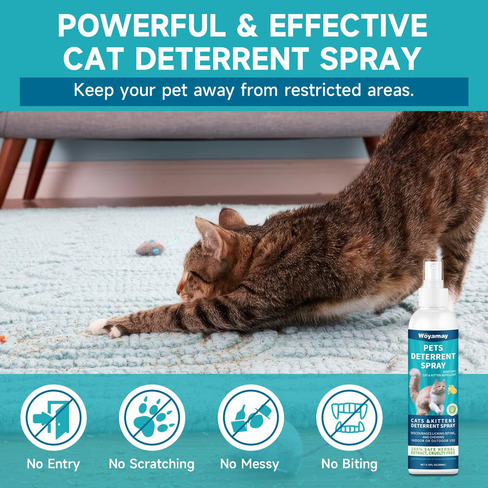 Woyamay Deterrente para Gatos, aplicación en muebles, ayuda a proteger superficies.