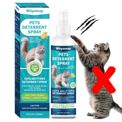 Woyamay Deterrente para Gatos, botella 200 ml evita arañazos en muebles.