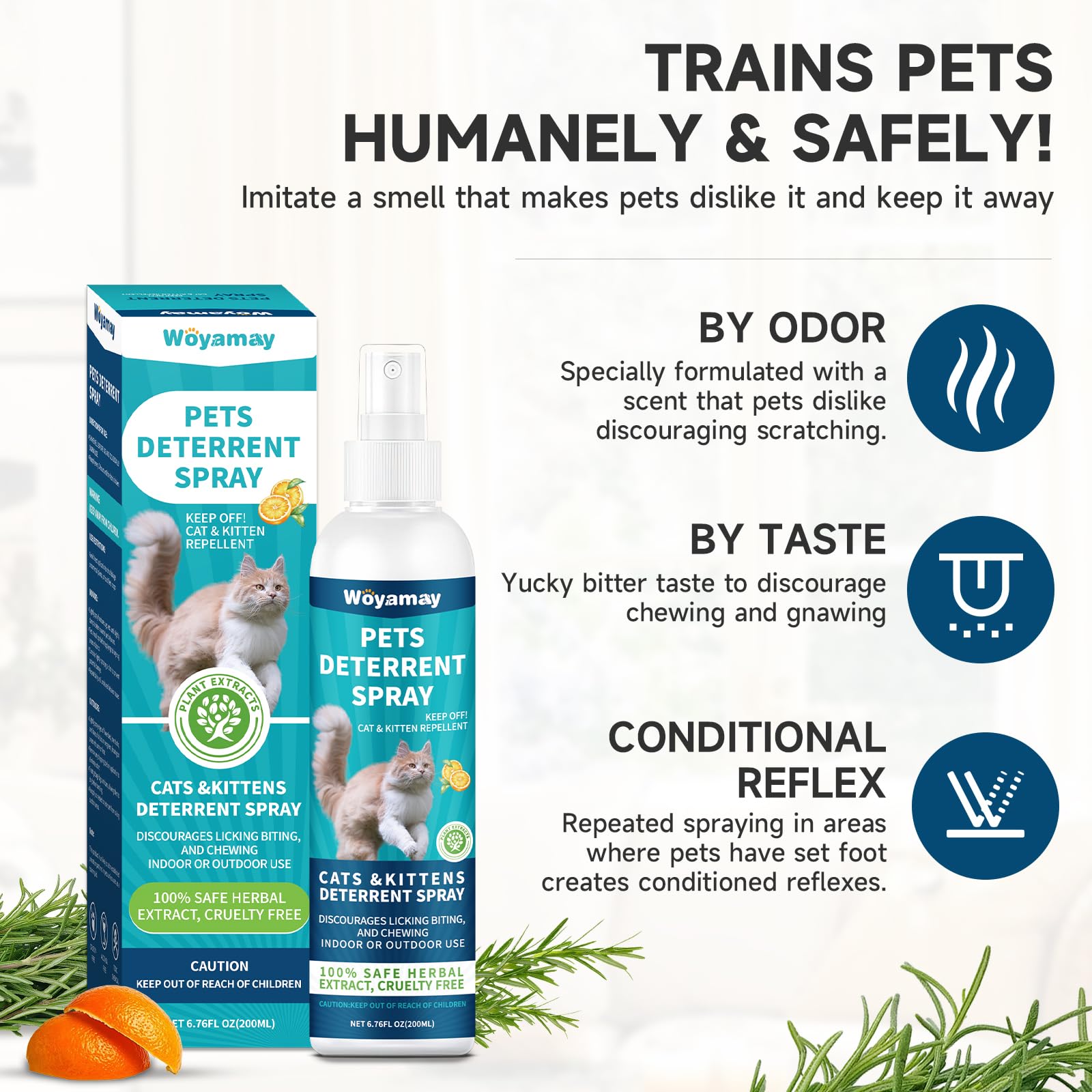 Woyamay Deterrente para Gatos, protección para jardín y macetas.