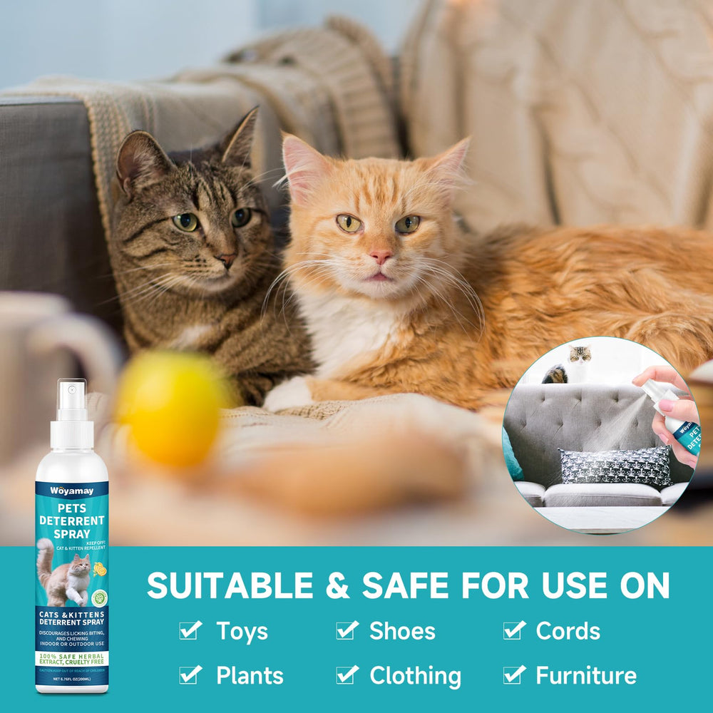 Woyamay Deterrente para Gatos, uso en exteriores, protege terrazas y jardines.