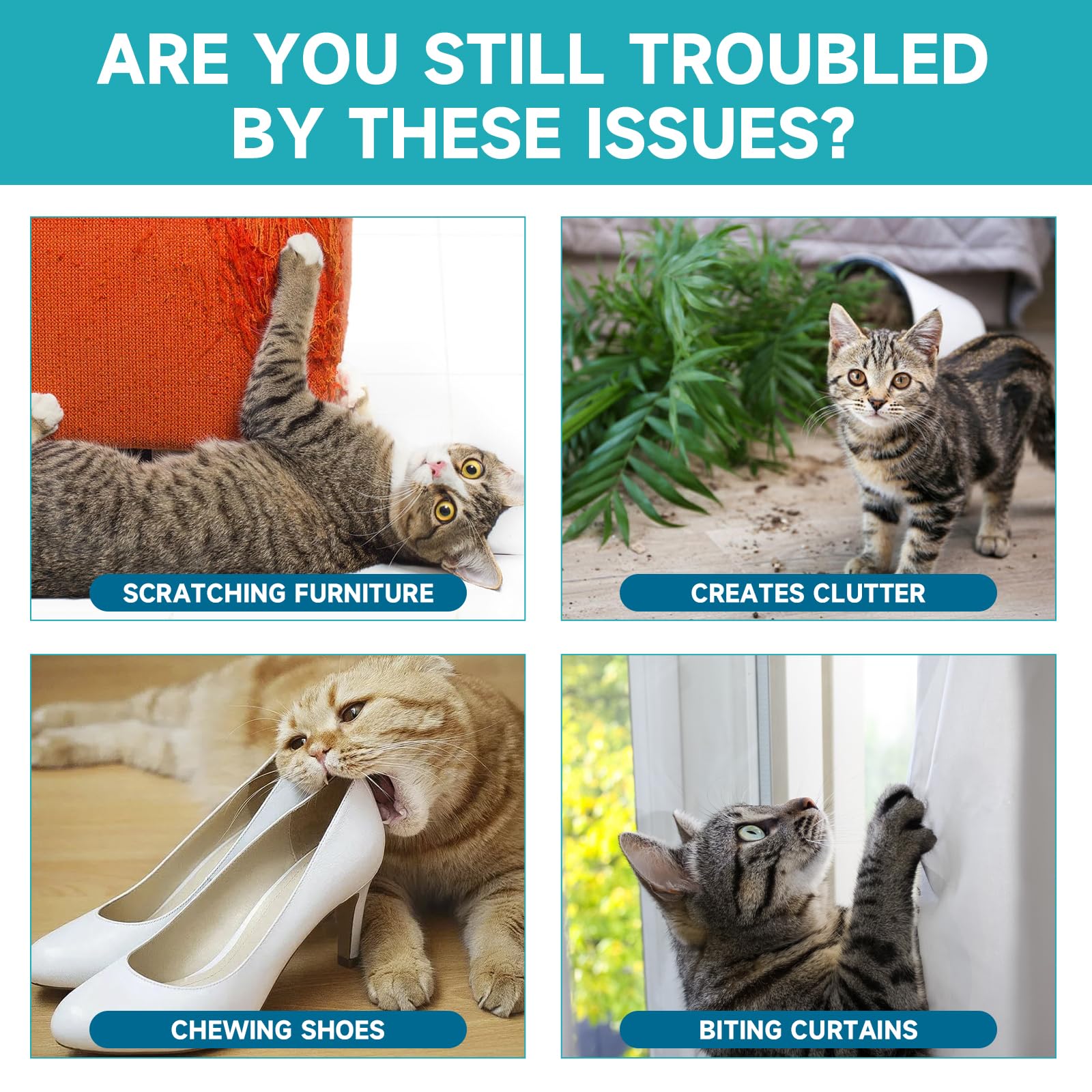 Woyamay Deterrente para Gatos, uso en interiores, mantiene zonas seguras para la familia.