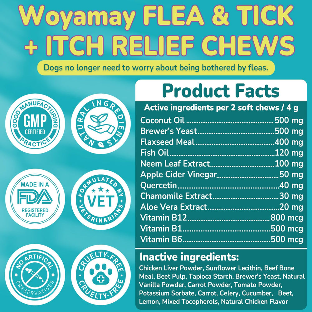 Woyamay envase de 200 masticables para perros