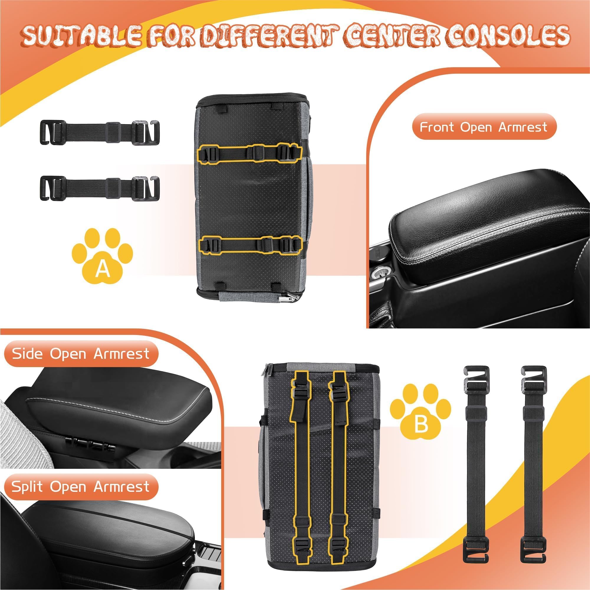WOYYHO cinturón de seguridad ajustable ofrece sujeción estable para la mascota.